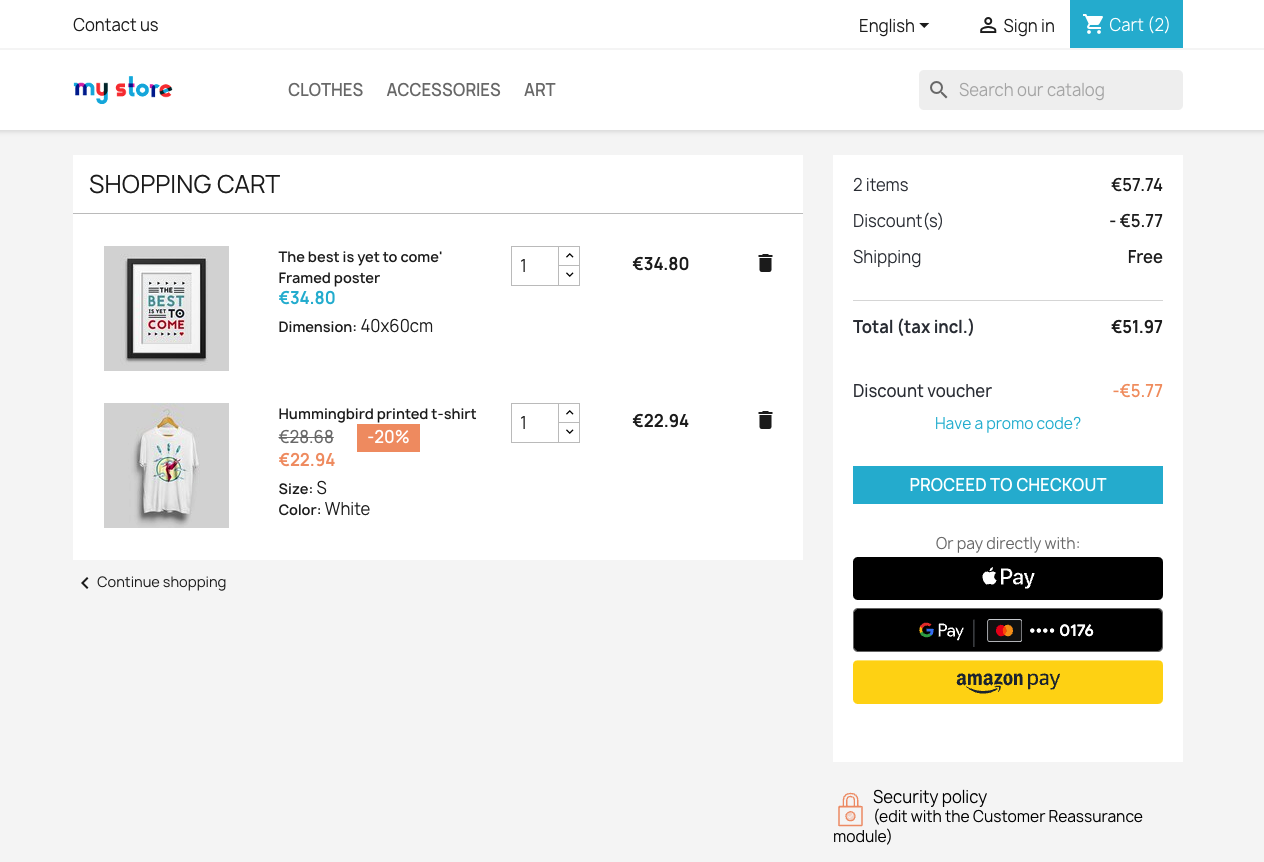 InstantPay Prestashop